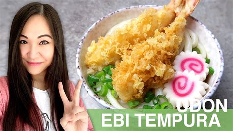 REZEPT Ebi Tempura Udon Nudelsuppe Japanische Nudeln Mit Frittierten