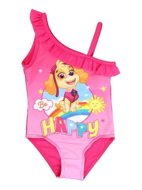 La Pat Patrouille Maillot De Bain Fille Imprim La Pat Patrouille