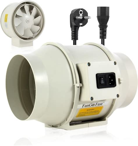 Fangofast Rauchabzug Rohrventilator Mm Inline Kanalventilator