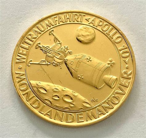 10 55 g Gold 900 Apollo 10 Mondlandemanöver Catawiki