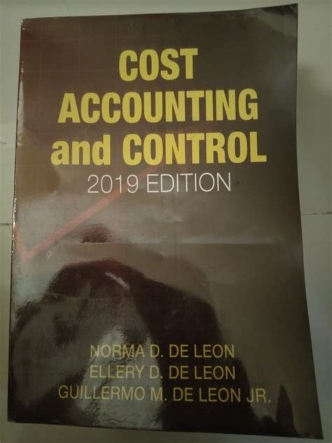 Cost Accounting And Control Hobbies Toys Books Magazines