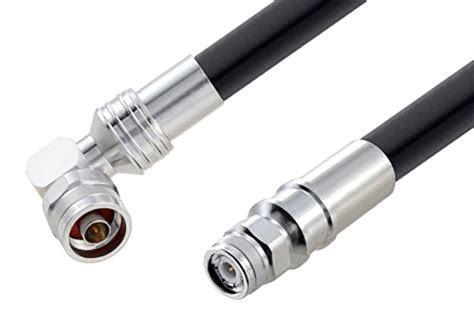 N Male Right Angle To Tnc Male Cable 12 Inch Length Using Lmr 600 Db Coax