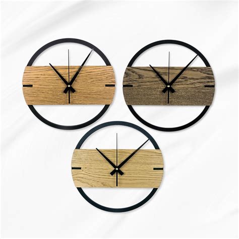 Wooden Wall Clock Wall Clock Unique Wood Wall Clock Wooden Clock