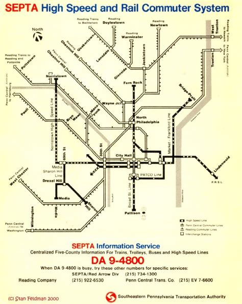 Transit Maps: Submission – Historical Map: SEPTA High Speed and ...