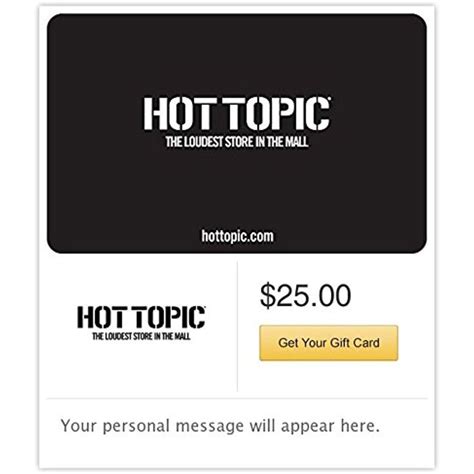 Hot Topic Gift Cards E Mail Delivery Check This Awesome Product