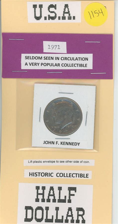 1971 Us John F Kennedy Fifty Cent Coin Schmalz Auctions