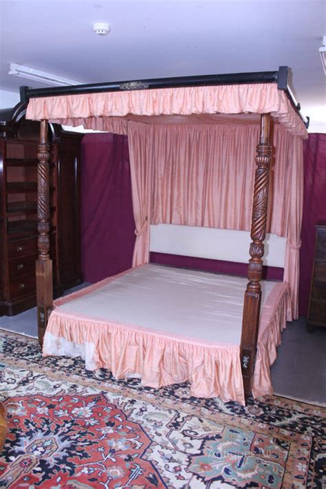 George Iv Mahogany Four Poster Bed Antiques Atlas