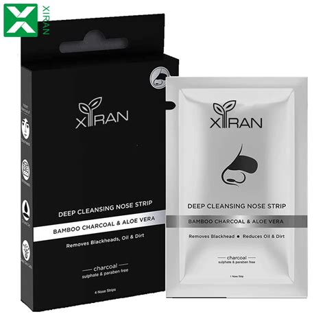 Private Label Men Charcoal Nose Strips With Aloe Vera Deep Cleaning