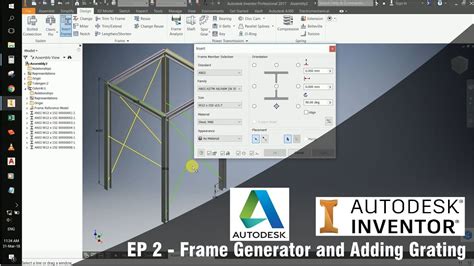 Autodesk Inventor Tutorial Basic To Advance 2 Frame Generator And