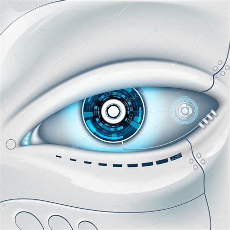 Eye of the robot. — Stock Vector © vantuz #94825146