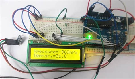 Pressure Sensor Bmp180 Interfacing With Arduino Uno Arduino Arduino Projects Arduino Cnc