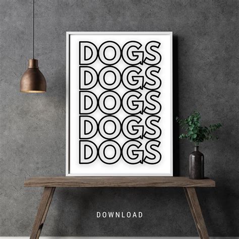 Dogs Posters Download Posters - Etsy