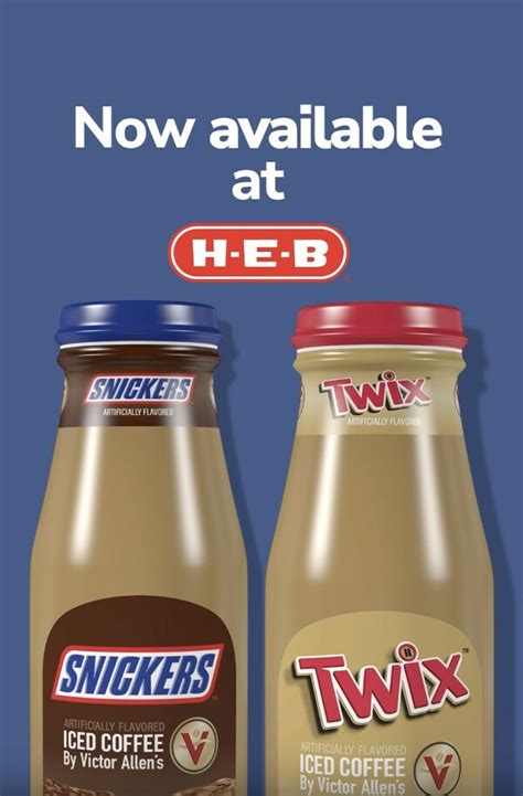 New Victor Allens® Snickers™ And Twix™ Iced Coffee Expands Distribution To H E B