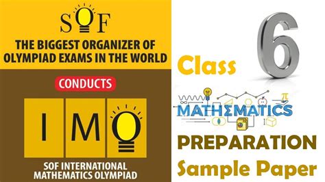 Imo Maths Olympiad Class 6 Sample Paper Youtube