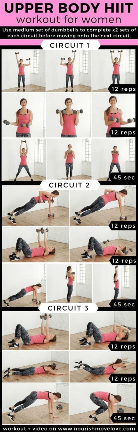 35 Minute Upper Body Hiit Workout Video Nourish Move Love