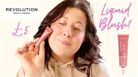 New Makeup Revolution Super Dewy Liquid Blush Swatches And Application