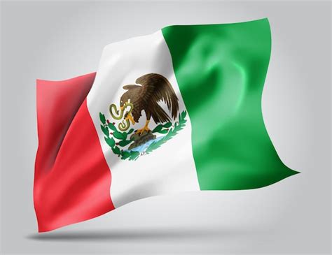 Premium Vector Mexico Vector Flag With Waves And Bends Waving In The