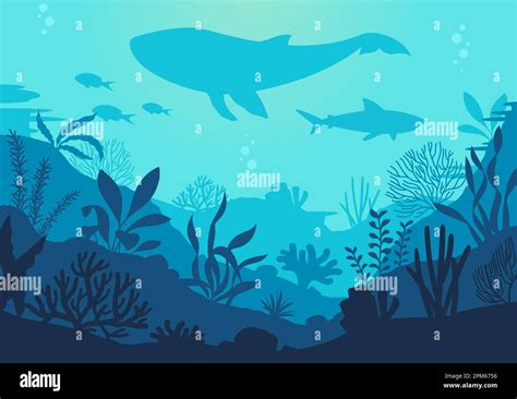 Deep Ocean Seascape Stock Vector Image And Art Alamy