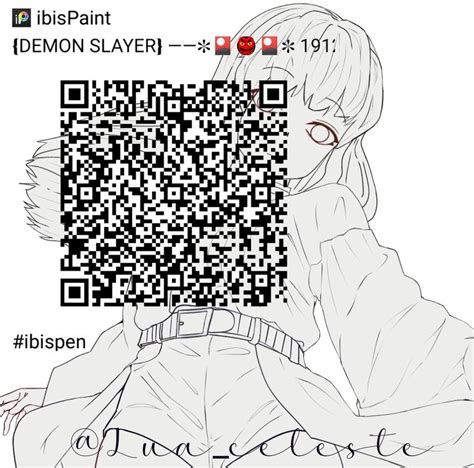 Ibis Paint X Qr Code Pincel Kimetsu No Yaiba Em Pinc Is