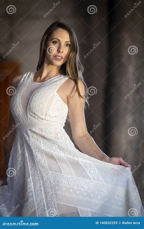 A Lovely Hispanic Brunette Model Poses Indoors On A Mexican Ranch Stock Image Image Of Adult