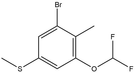 1 Bromo 3 Difluoromethoxy 2 Methyl 5 Methylthio Benzene CAS