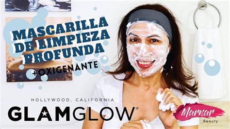 Mascarilla Oxigenante De Limpieza Profunda GLAMGLOW Bubble Sheet Mask