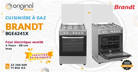 Cuisini Re Gaz Brandt Bge X Four Lectrique Ventil Feux