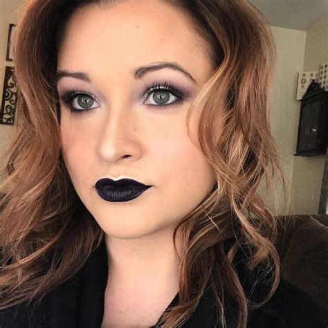 The Bold Black Lip Look