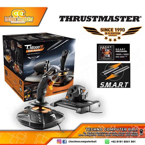 THRUSTMASTER T 16000M FCS Hotas Flight Pack Gaming Joystick For PC