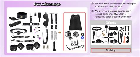 Amazon 36Pcs BDSM Bondage Sex Toys Sets Upgrade Restraints Gear Accessories Sex Toy Kit