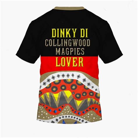 Afl Collingwood Magpies Dinky Di Lover Aboriginal Flag X Indigenous T Shirt