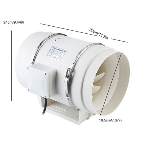 8inhigh Efficiency Inline Duct Fan Air Extractor Bathroom Kitchen Sg