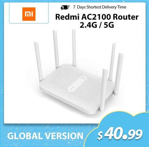 Xiaomi Redmi AC2100 Router Dual Band Gigabit RouterไรสายWifi Repeater