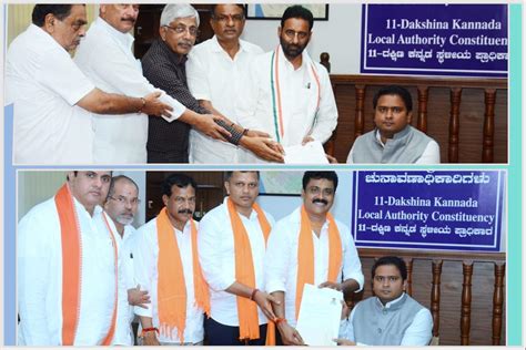 Bjp Kishor Kumar Puttur And Congress Raju Poojary File Nomination At Dc