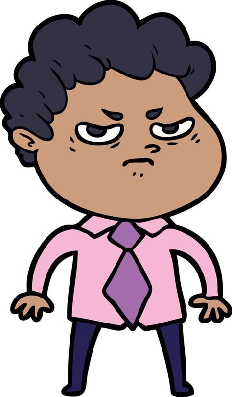 cartoon angry man 12544644 Vector Art at Vecteezy