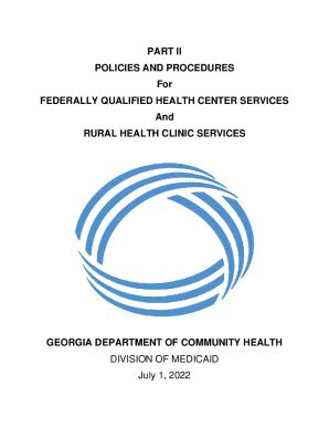 Fillable Online Dch Georgia GovdocumentdocumentPART II FEDERALLY