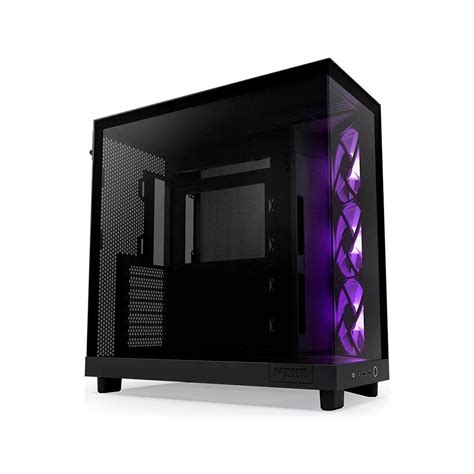 Gabinete Gamer Nzxt H Flow Rgb Preto Fans Cc H Fb R