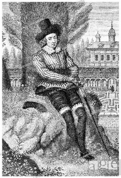 Historical Illustration From The 19th Century Portrait Of Sir Philip