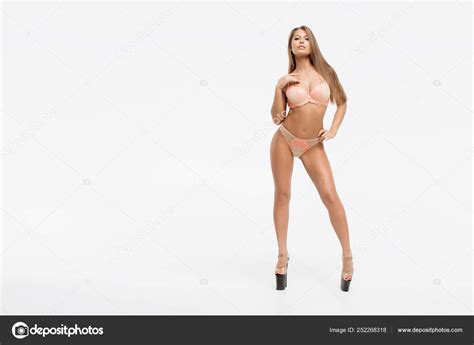 Erotic Model In Lingerie And High Heels Stock Photo By 3kstudio 252268318
