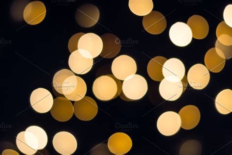 Abstract Golden Bokeh Lights Glow On Gold Bokeh Bokeh Lights Bokeh