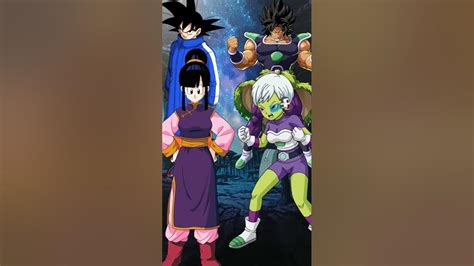 Goku And Chichi Vs Broly And Cheelai Dbs Shortsfeed Goku Chichi