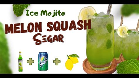 QUICK AND EASY RECIPE ICE MOJITO MELON SQUASH COCOK UNTUK IDE JUALAN