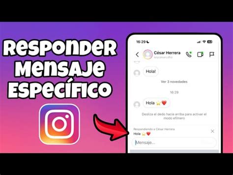 CÓMO RESPONDER un MENSAJE en Específico en INSTAGRAM 2023 Soy César