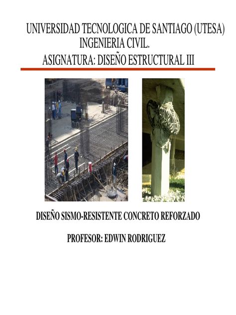 PDF Diseño Sismo Resistente en Concreto Armado D ISENO III DOKUMEN TIPS