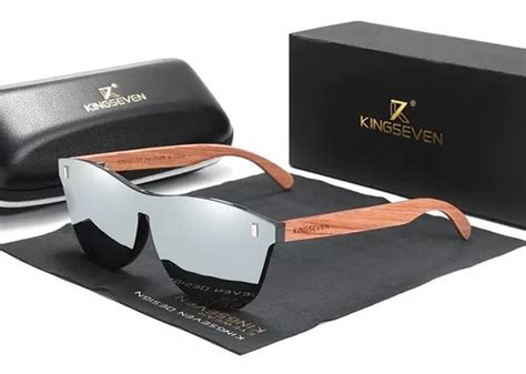 Gafas De Sol Polarizadas Kingseven Con Varilla De Madera Color Uv