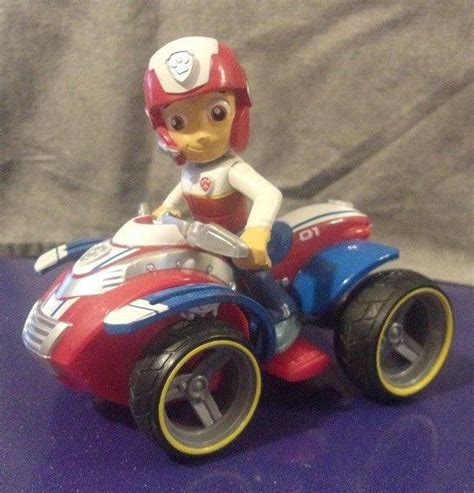 Nickelodeon Paw Patrol Ryder Figure And Atv Rescue Vehicle Euc