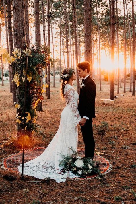 Top 44 tendencias en bodas de 2018 según Pinterest Forest wedding