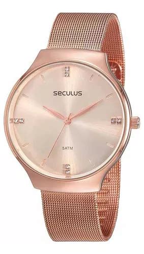 Relógio Feminino Seculus Rosé 77076lpsvrs6 Frete grátis