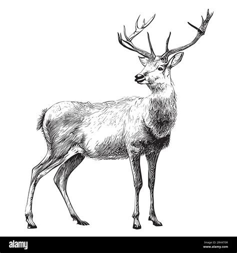 Reindeer Pencil Drawing