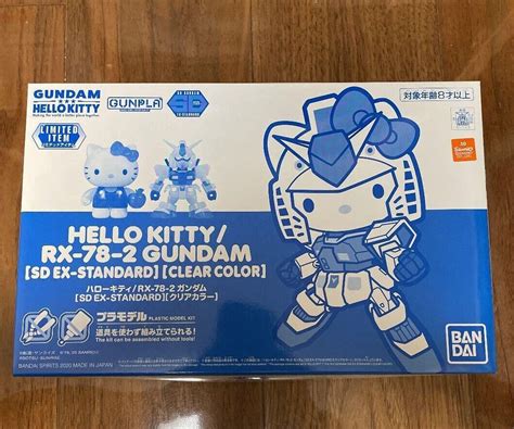 Hello Kitty And Rx 78 2 Gundam Sd Ex Standard Clear Color Event Limited